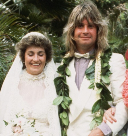 The Wedding Photo Of Sharon Osbourne and Ozzy Osbourne